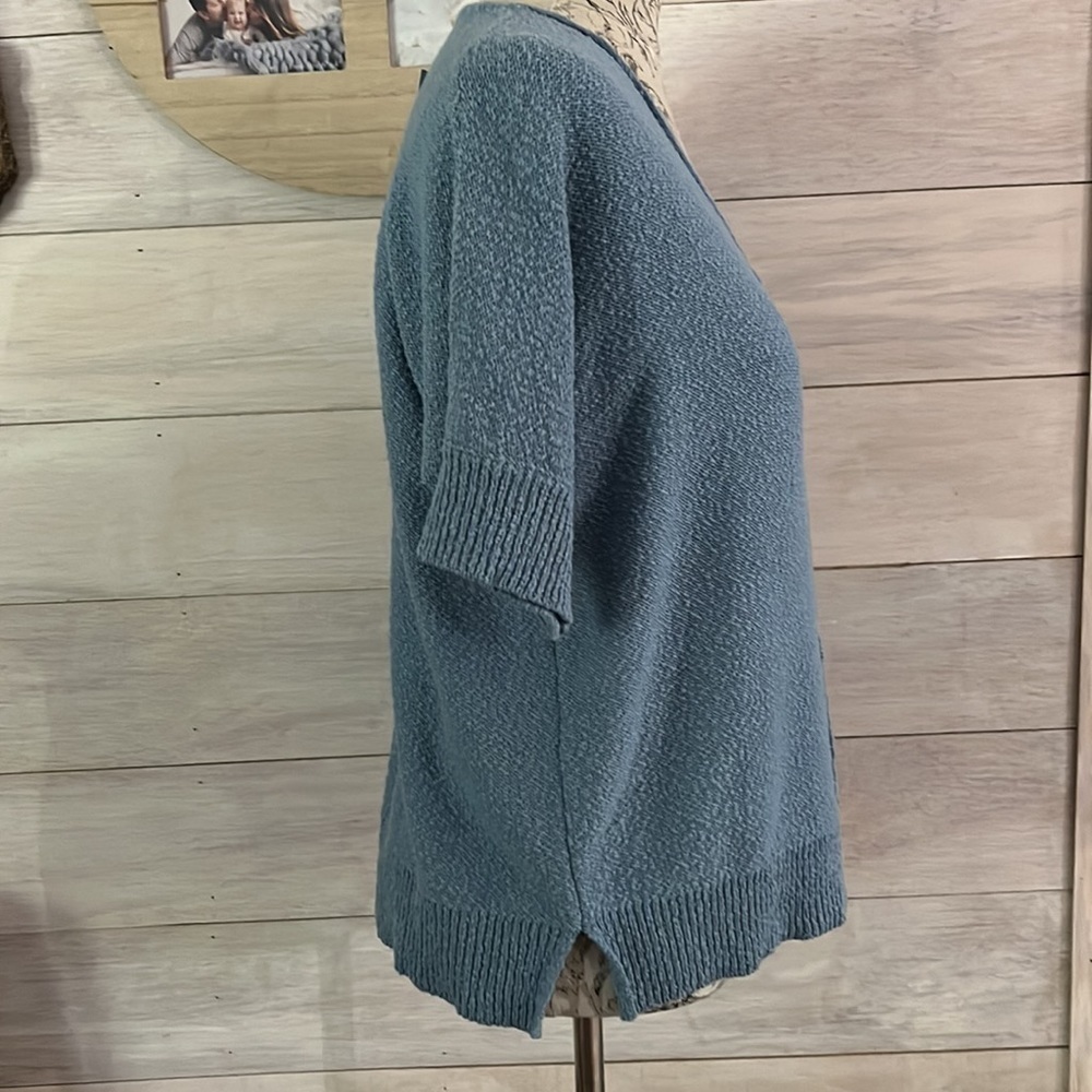 Nwt Coldwater Creek Slate Blue Sweater S - Picture 3 of 5